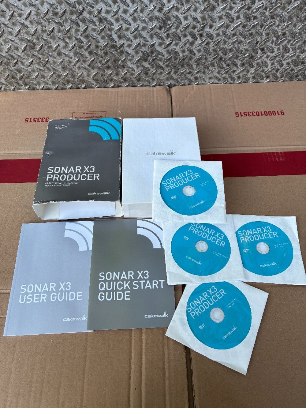 TASCAM CAKEWALK SONAR X3 PRODUCER Recording Mixing & Mastering Sofware DVD